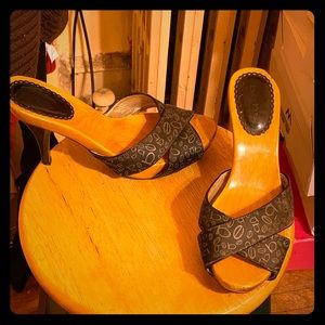 Bebe slide on sandals